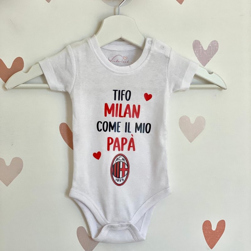 Completino Milan Neonato Maglietta Milan Neonato Shop
